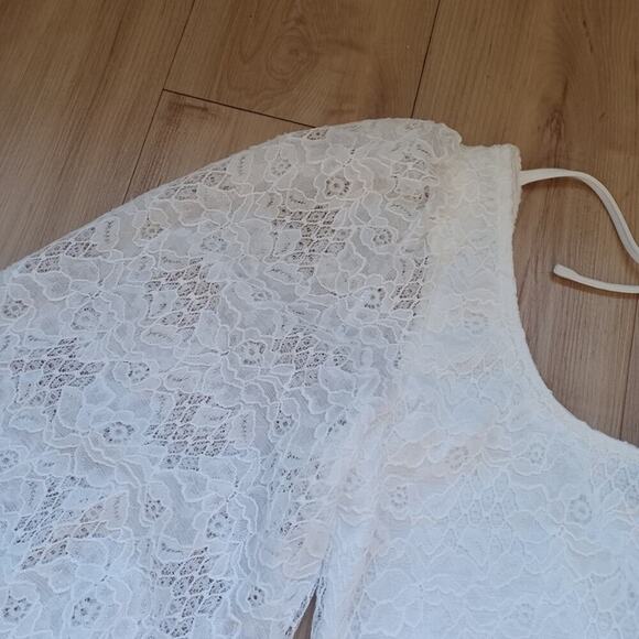 Lulus Stay Stunning Lace Skirt Set Off-White M NWT - Picture 11 of 12